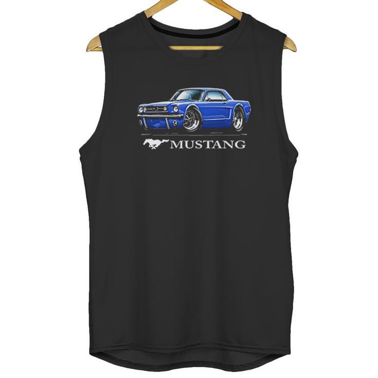 1965 1966 Ford Mustang Coupe Full Color Design Unisex Tank Top