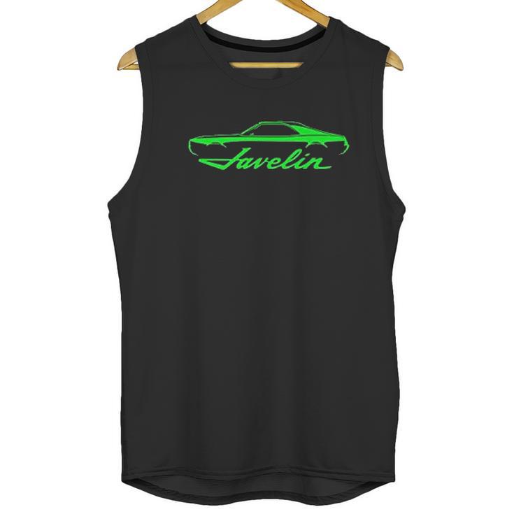 1968 1969 Amc Javelin Classic Color Outline Design Unisex Tank Top