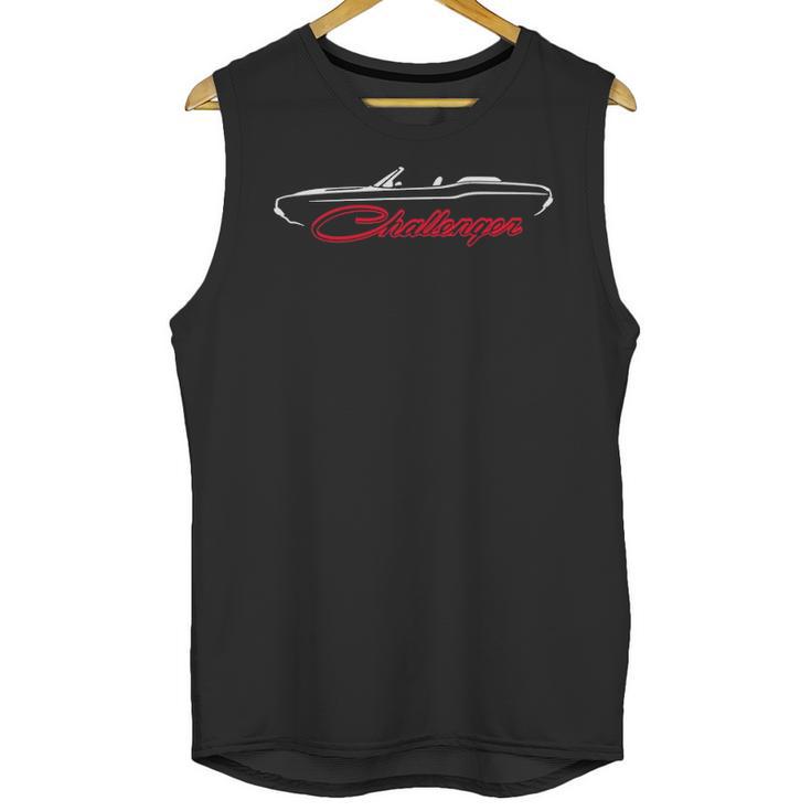 1970 1974 Dodge Challenger Convertible Unisex Tank Top