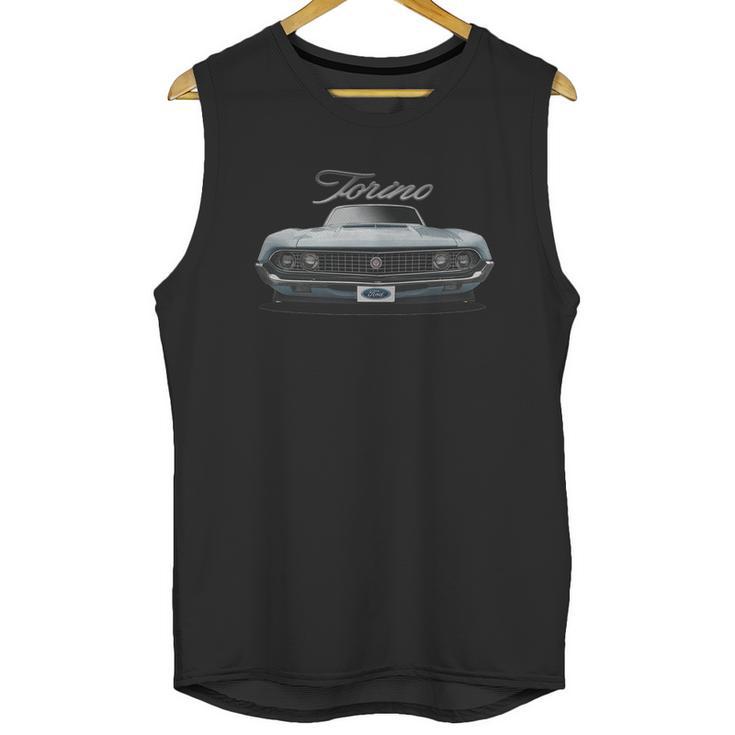 1970 Ford Torino Front Lightblue Unisex Tank Top