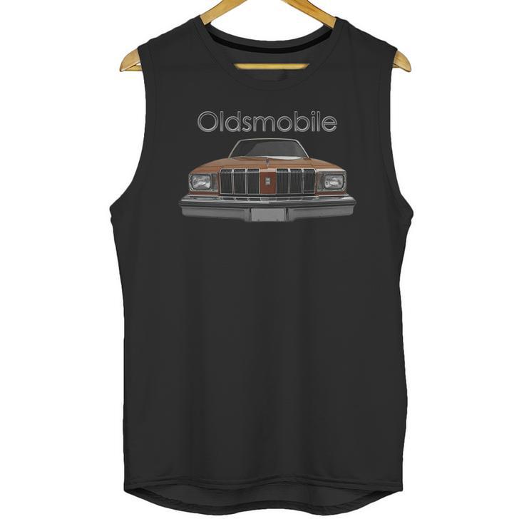 1978 Olds Cutlass Front Brown Unisex Tank Top