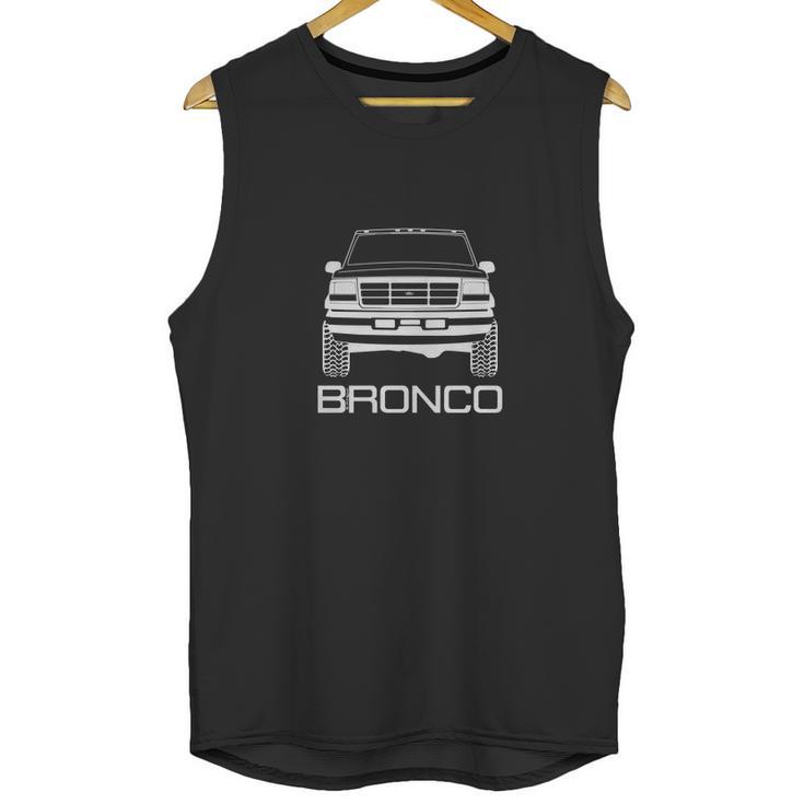 19921996 Ford Bronco Front White Print Unisex Tank Top