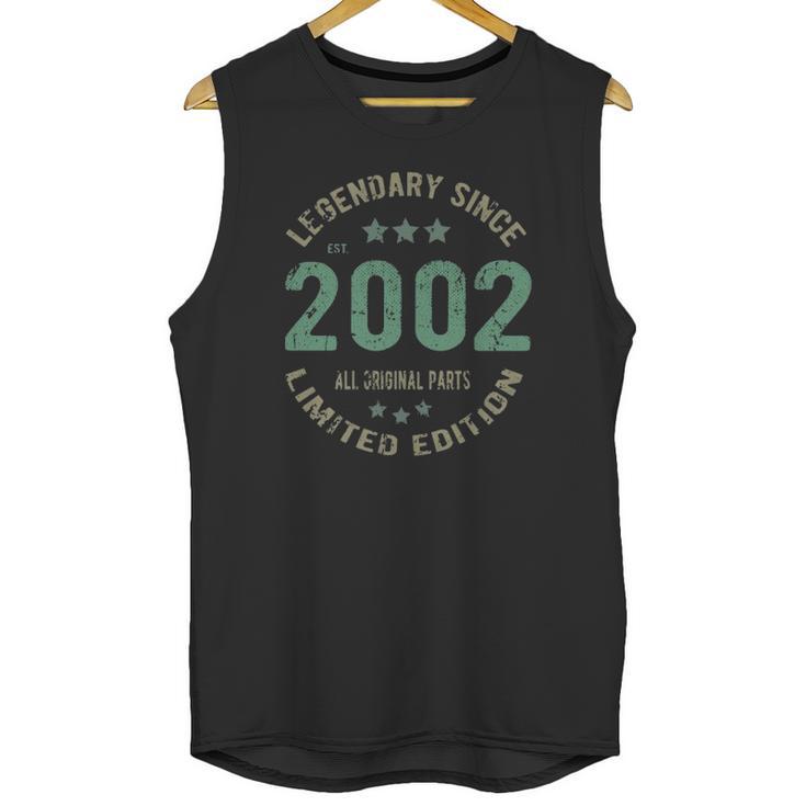 20 Years Old Bday Legendary Since 2002 - Vintage 20Th Birthday Unisex Tank Top