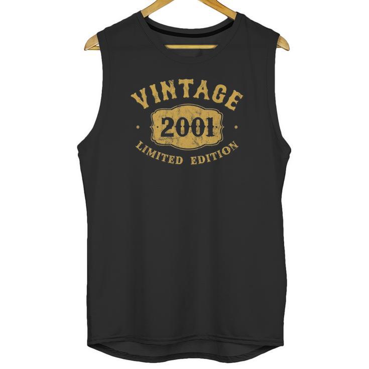 21 Years Old 21St Birthday Vintage Born In 2001 Ver2 Unisex Tank Top