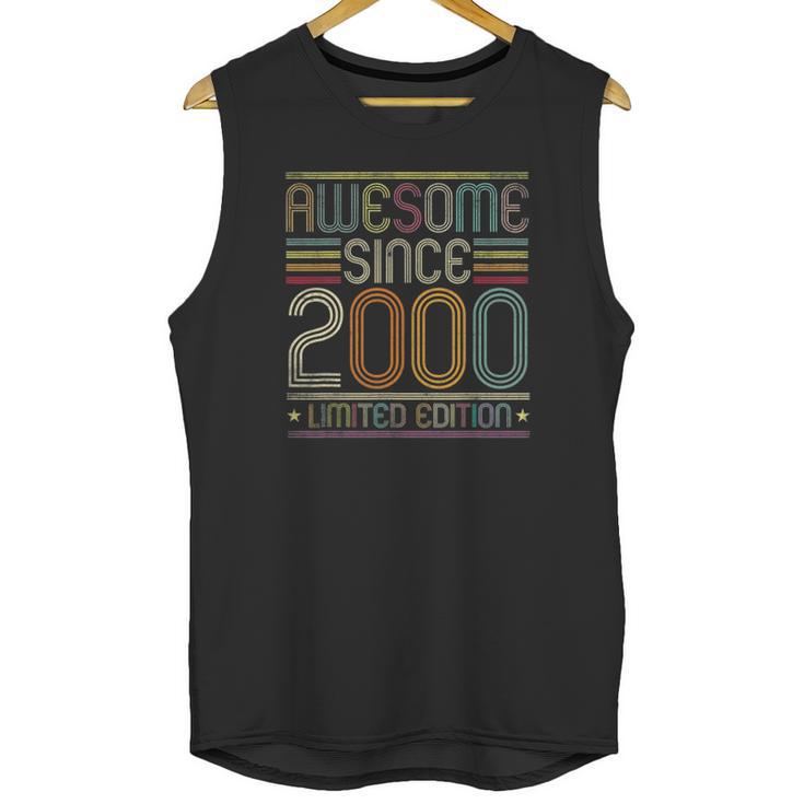 21St Birthday Vintage Tee 21 Years Old Awesome Since 2000 Ver2 Unisex Tank Top