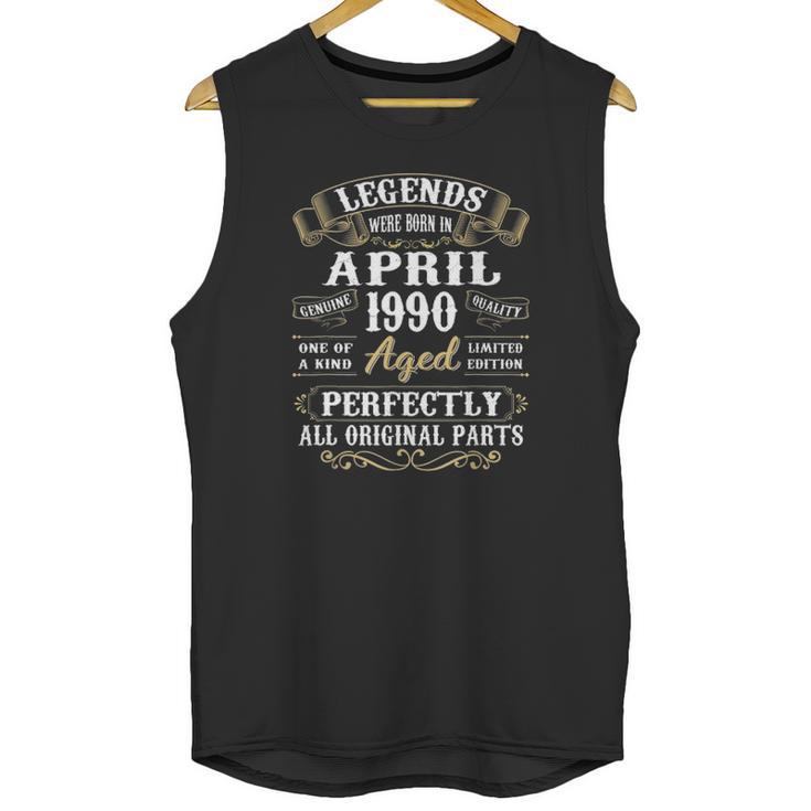 31 Years Old 31St Birthday Decoration April 1990 Ver2 Unisex Tank Top