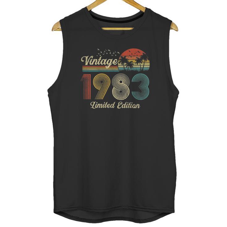 38 Years Old Gifts Vintage Classic 1983 Retro Limited Edition Unisex Tank Top