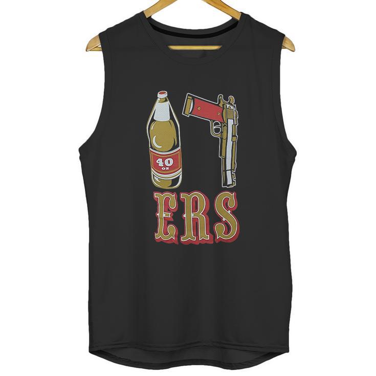 40Oz 9Mm Gold Unisex Tank Top