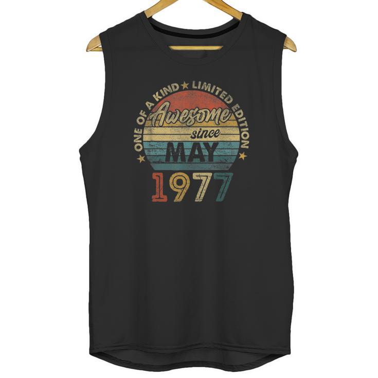 44 Years Old Birthday Awesome Since May 1977 Ver2 Unisex Tank Top