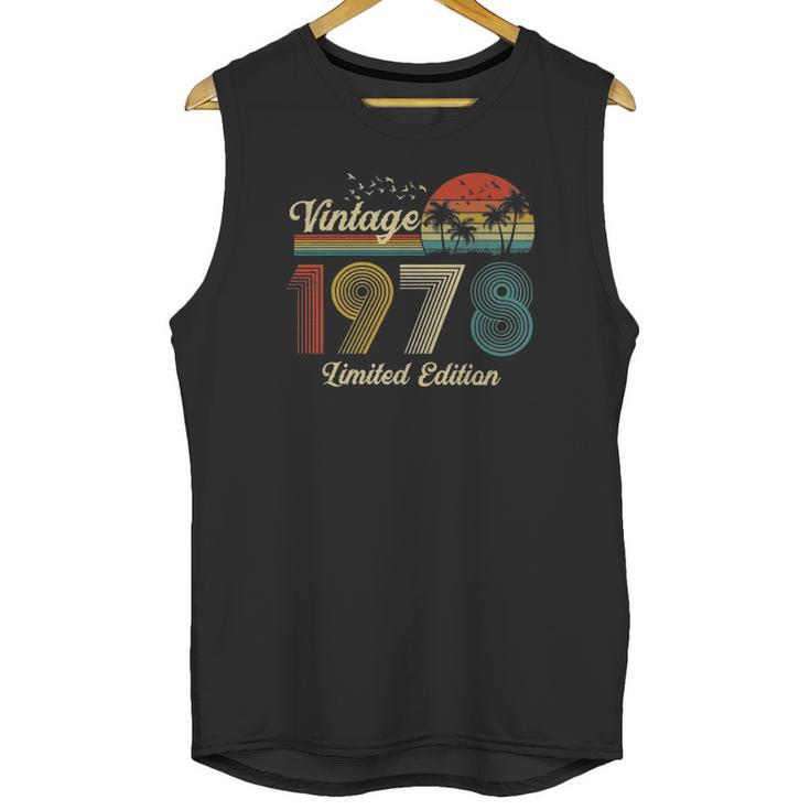 44 Years Old Vintage 1978 Limited Edition 44Th Birthday Unisex Tank Top