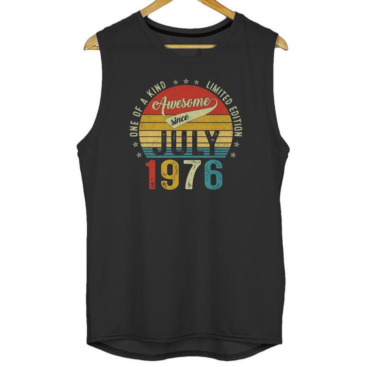 45 Years Old Vintage 1976 Limited Edition 45Th Birthday Unisex Tank Top