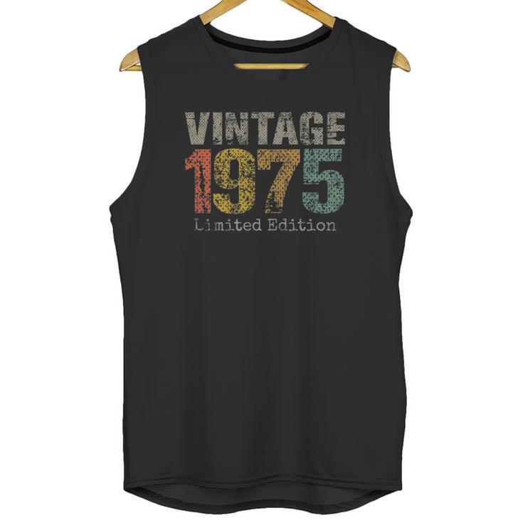 47 Years Old Gifts Vintage 1975 Limited Edition 47Th Birthday Unisex Tank Top