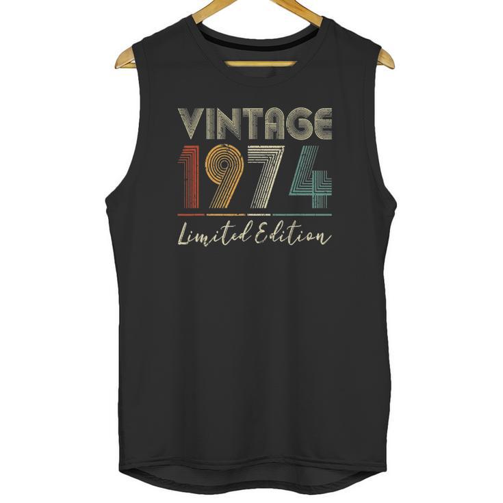 48 Years Old Gifts Vintage 1974 Limited Edition 48Th Birthday Unisex Tank Top