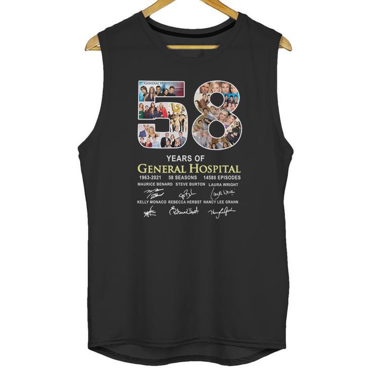 58 Years Of General Hospital 1963 2021 58 Seasons 14588 Episodes Signatures Unisex Tank Top