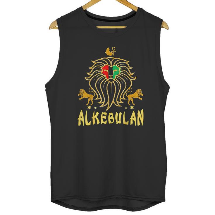 African Lion Rbg Ankh Unisex Tank Top