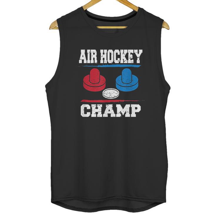 Air Hockey Champ Hockey Table Champion Unisex Tank Top