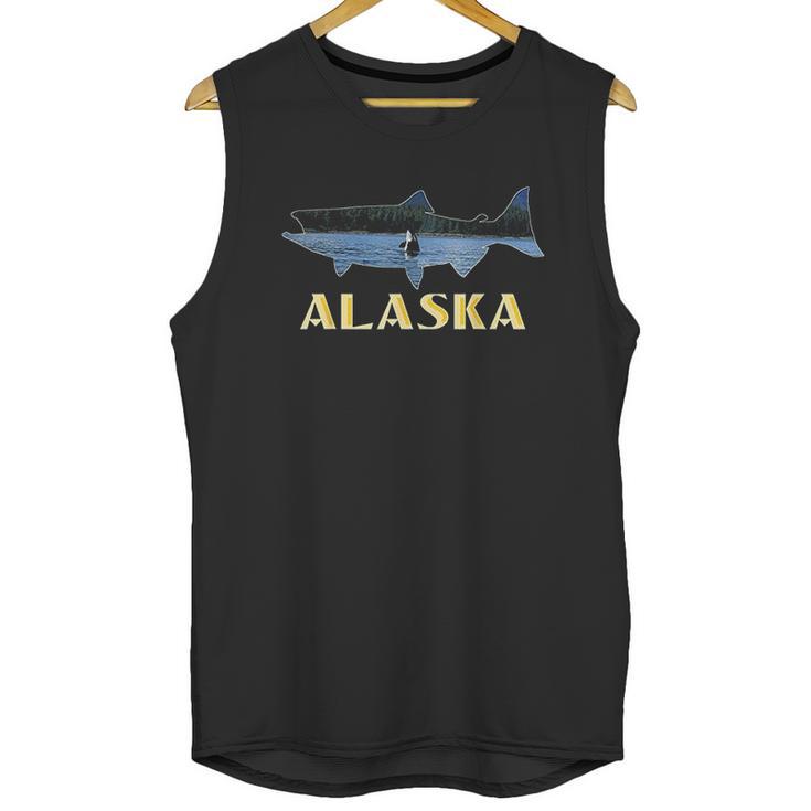 Alaska King Salmon Fishing Vacation Unisex Tank Top