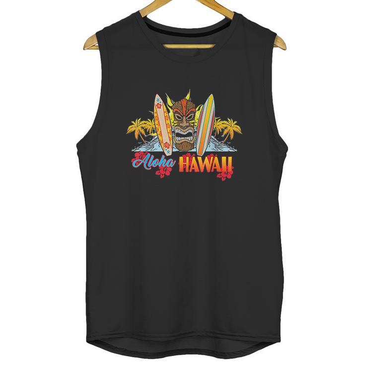 Aloha Hawaii From The Island Feel The Tiki Spirit Unisex Tank Top