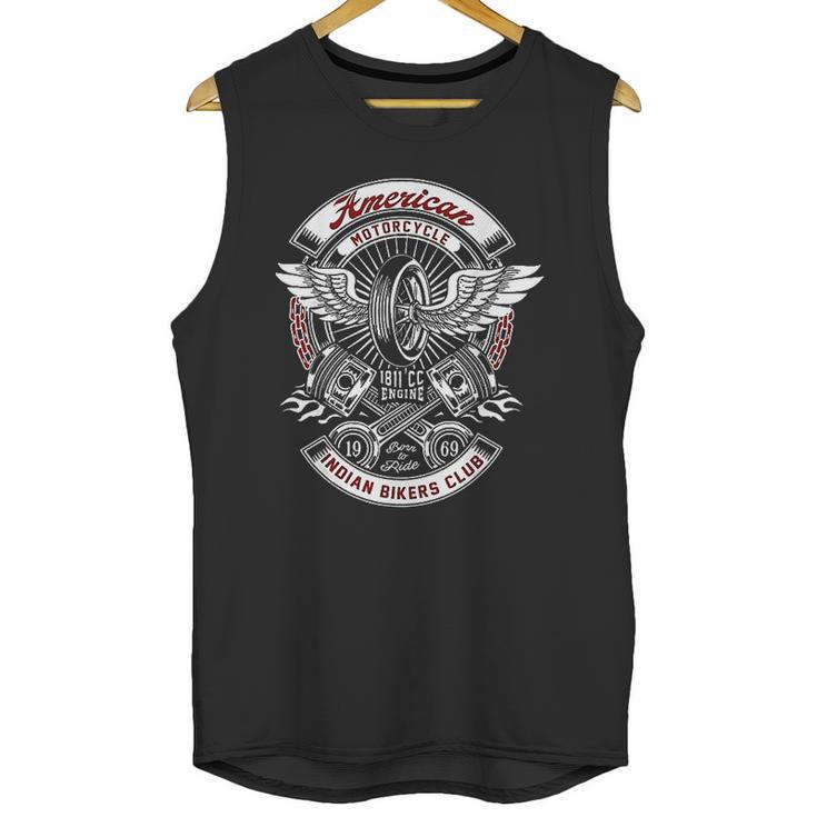 American Motorcycle Indian Bikers Club Motorcycle Biker Unisex Tank Top