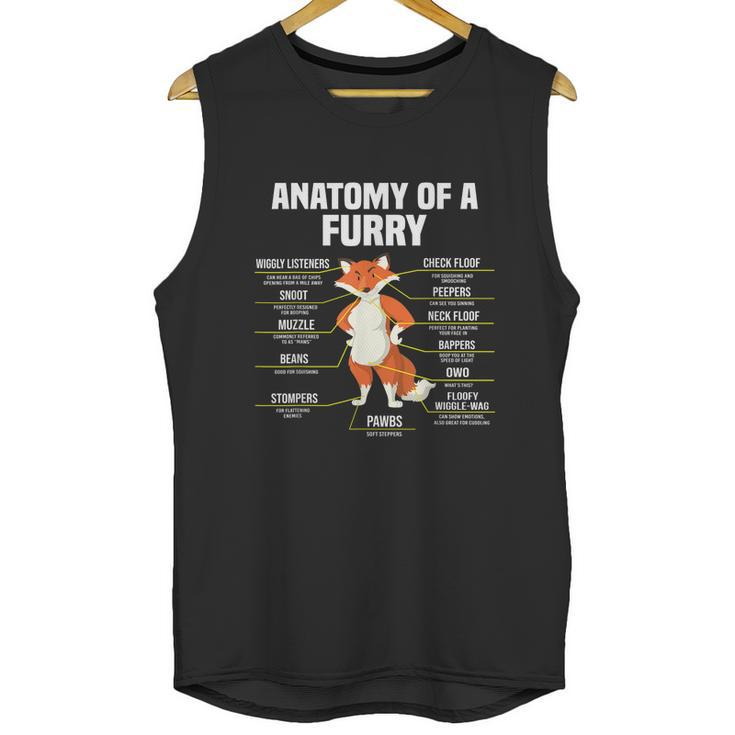 Anatomy Of A Furry Fandom Furries Cute Sweet Funny Unisex Tank Top