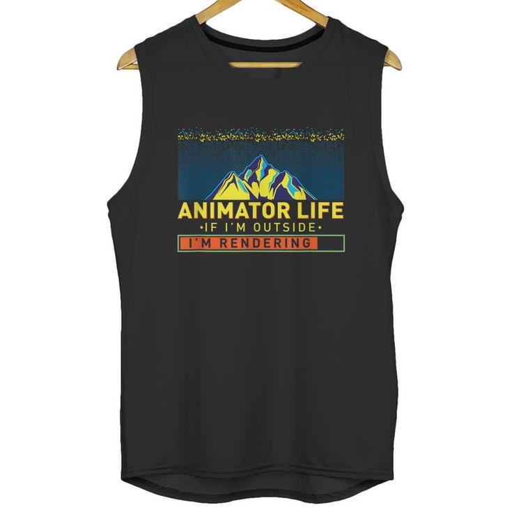 Animator Life Animation Visual Artist Rendering Graphic Art Unisex Tank Top