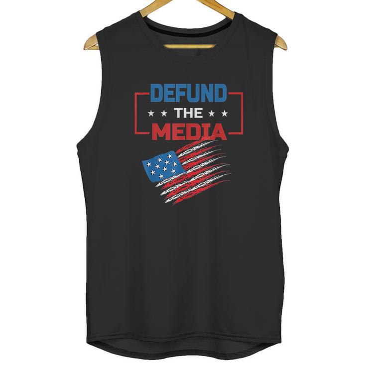 Anti Fake News Defund The Media Unisex Tank Top