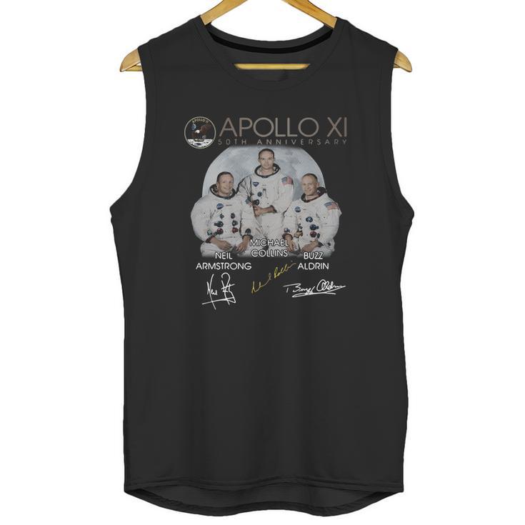 Apollo 11 50Th Anniversary Neil Armstrong Michael Collins Buzz Aldrin Signature T-Shirt Unisex Tank Top