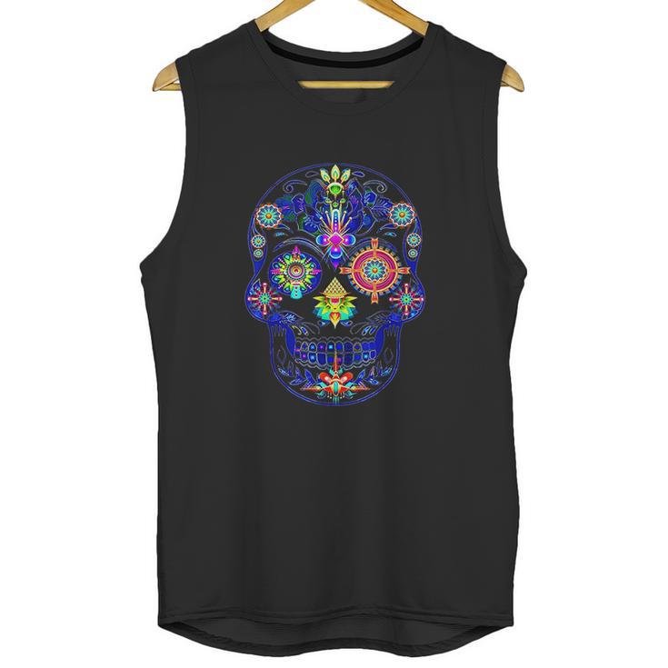 Ayahuasca Dmt Psychedelic Shrooms Psilocybin Lsd Trip Skull Unisex Tank Top