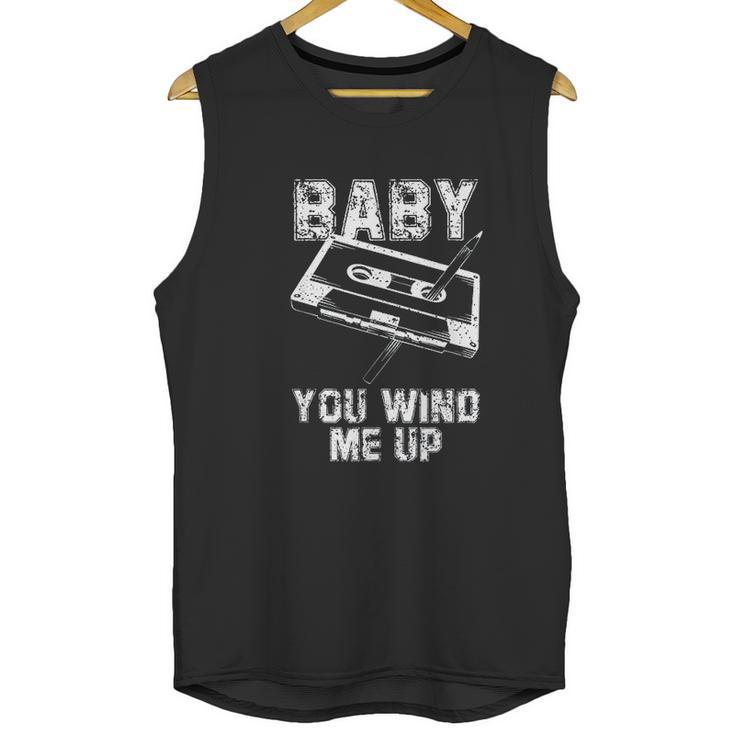 Baby You Wind Me Up Vintage Pen And Cassette Tape Vintage Unisex Tank Top