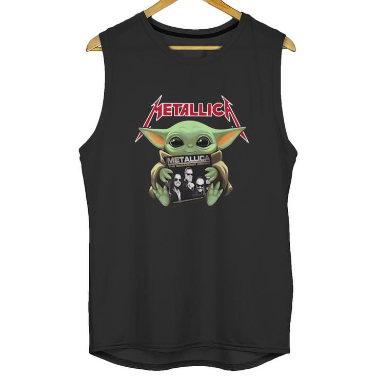 Baby Yoda Hug Metallica Unisex Tank Top