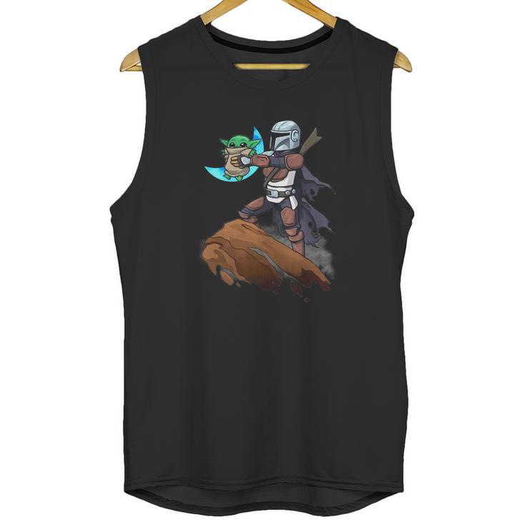 Baby Yoda Mandalion Lion King Shirt Unisex Tank Top