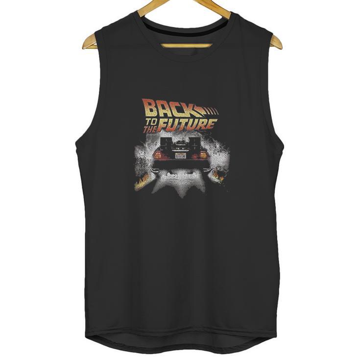 Back To The Future Vintage Delorean Peel Out Unisex Tank Top