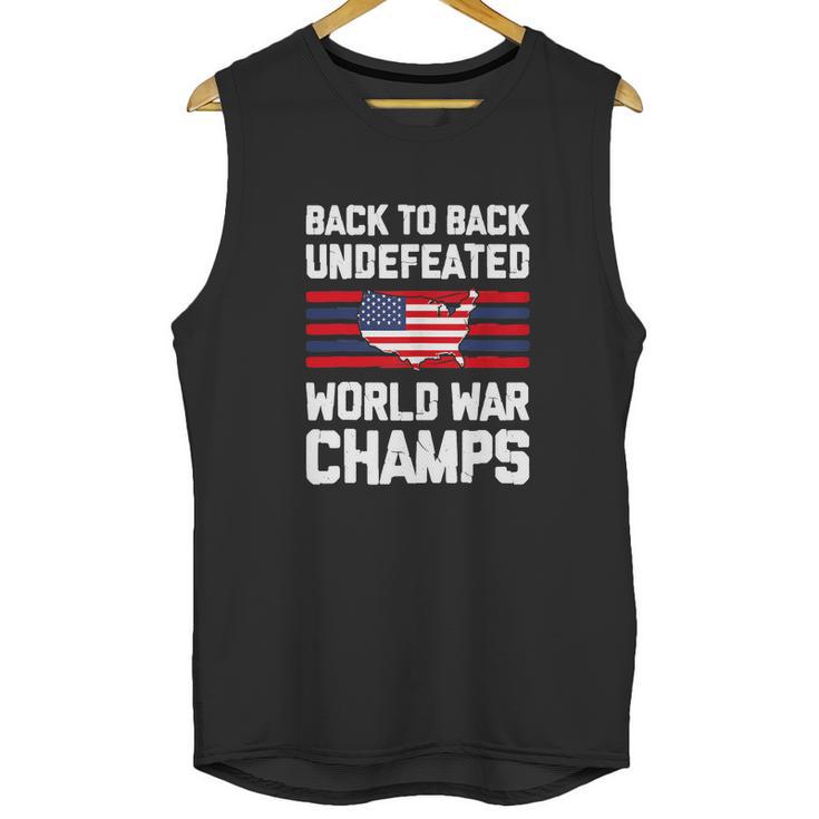 Back To Back Undefeated World War Champs Unisex Tank Top