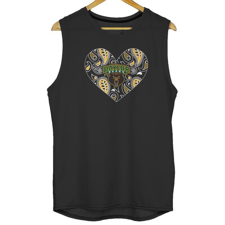 Baylor Bears Patterned Heart Apparel Unisex Tank Top