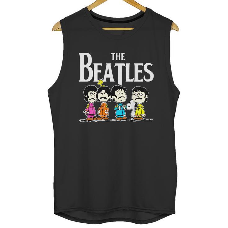 The Beatles And Snoopy Unisex Tank Top