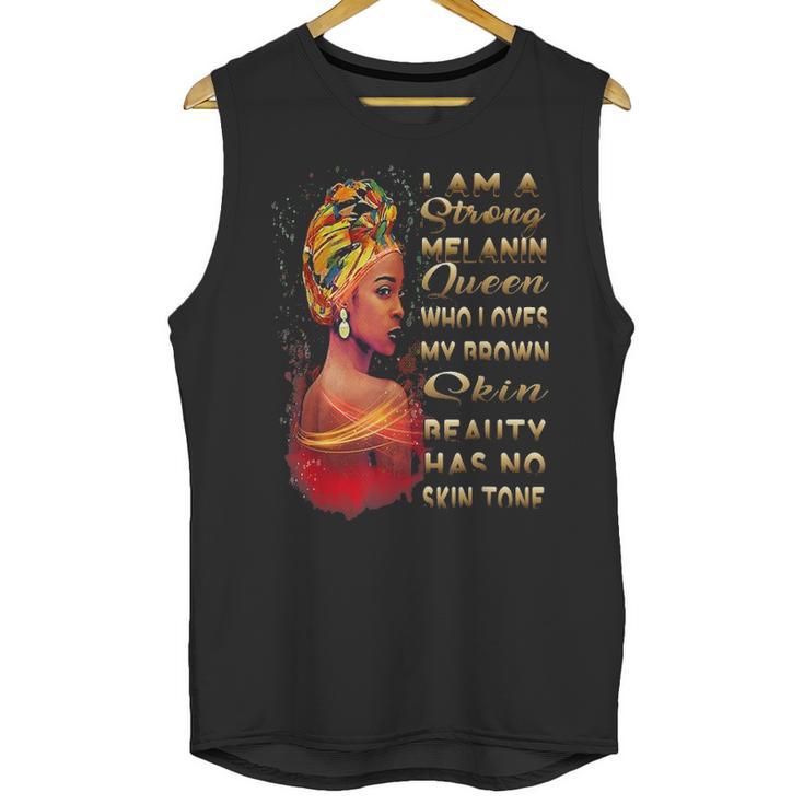 Beauty Has No Skin Tone African American Melanin Black Queen Unisex Tank Top