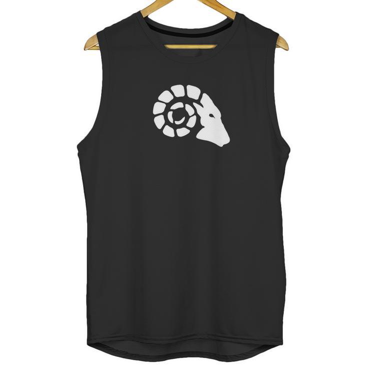 Bellwether Bighorn Sheep White Logo Unisex Tank Top