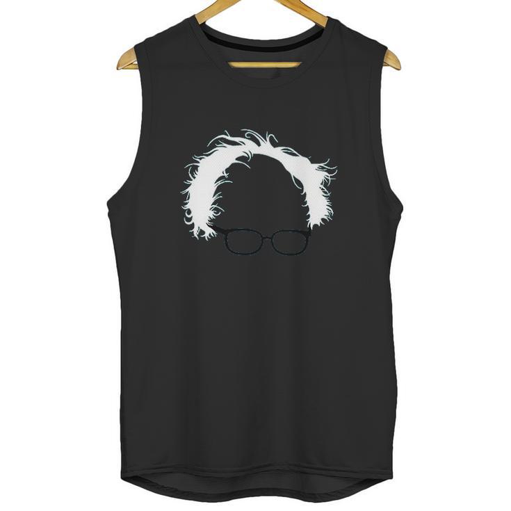 Bernie Sanders Hair And Glasses Unisex Tank Top