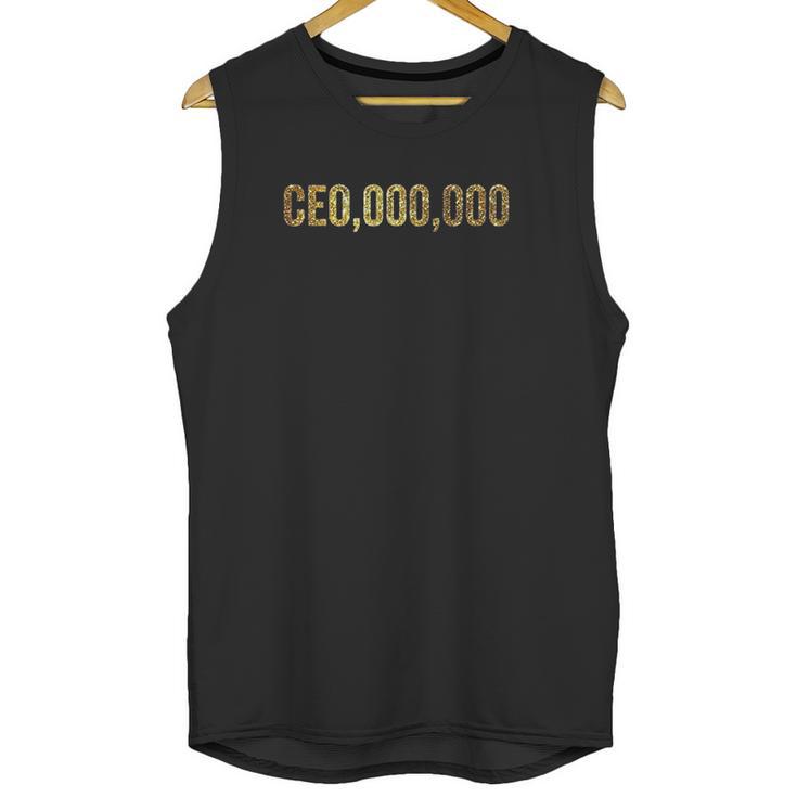 Bibox Plus Entrepreneur Ceo000000 Gold Startup Unisex Tank Top