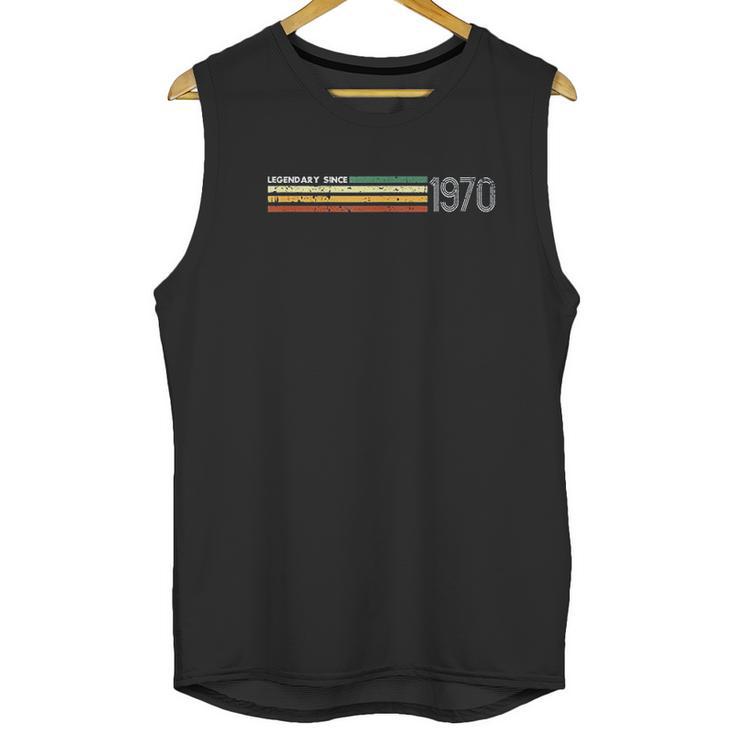 Birthday 1970 Vintage Retro Throwback Gift Idea Unisex Tank Top