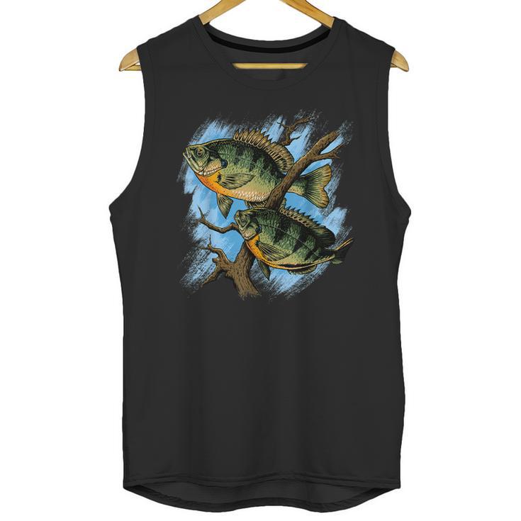 Bluegill Illustration Fishing Unisex Tank Top