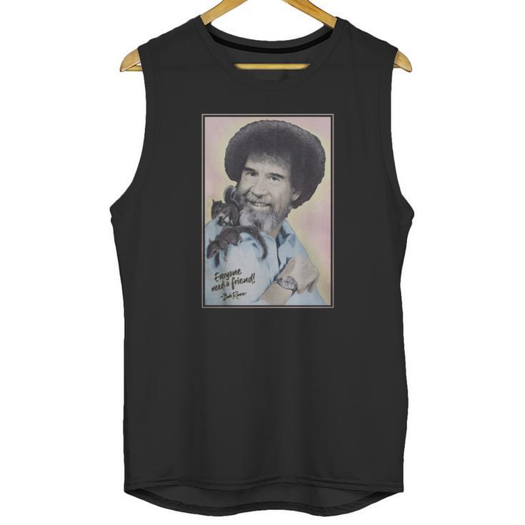 Bob Ross Squirrel Tee Unisex Tank Top