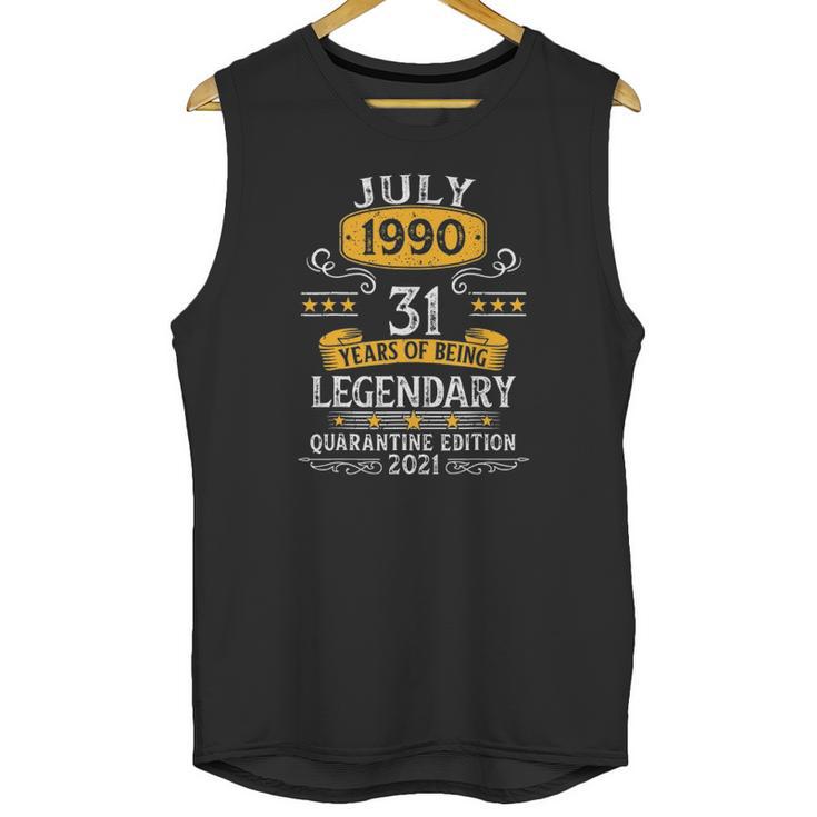 Born In July 1990 31 Years Old Birthday Limited Edition Unisex Tank Top