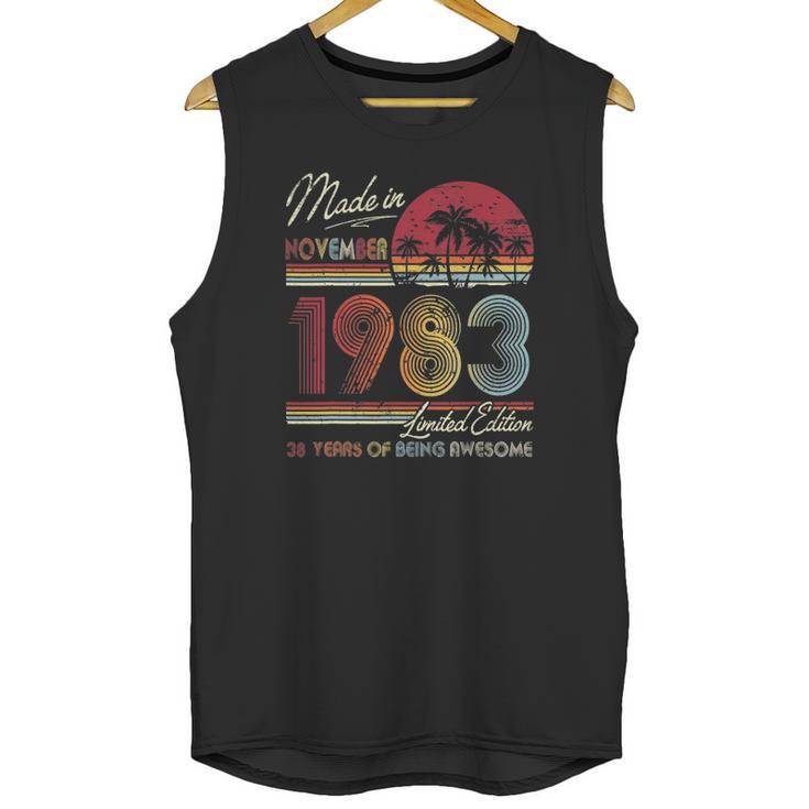 Born November 1983 Birthday Gift Made In 1983 38 Years Old Unisex Tank Top