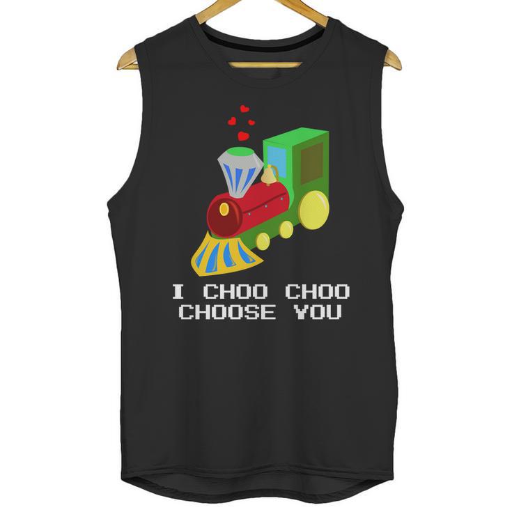 Boys Funny Valentines  I Choo Choo Choose You Unisex Tank Top