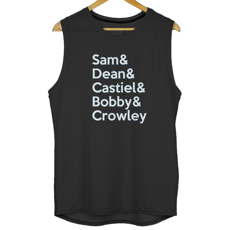 Brand88 - Supernatural Cast Adults Printed Unisex Tank Top