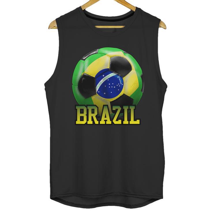 Brazil Soccer Logo Unisex Tank Top