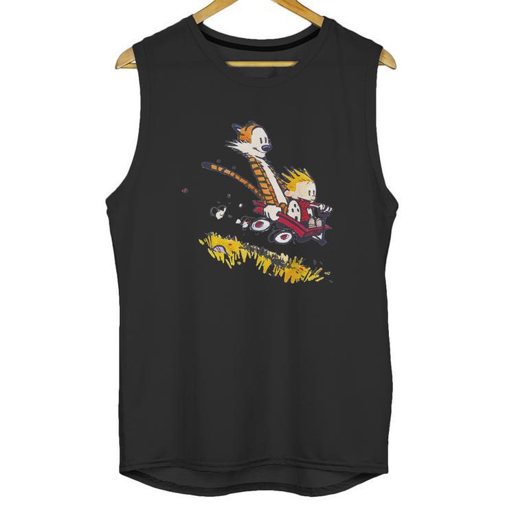 Calvin And Hobbes Racing Unisex Tank Top