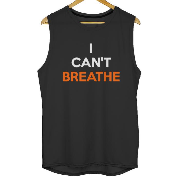 I Cant Breathe Orange Unisex Tank Top