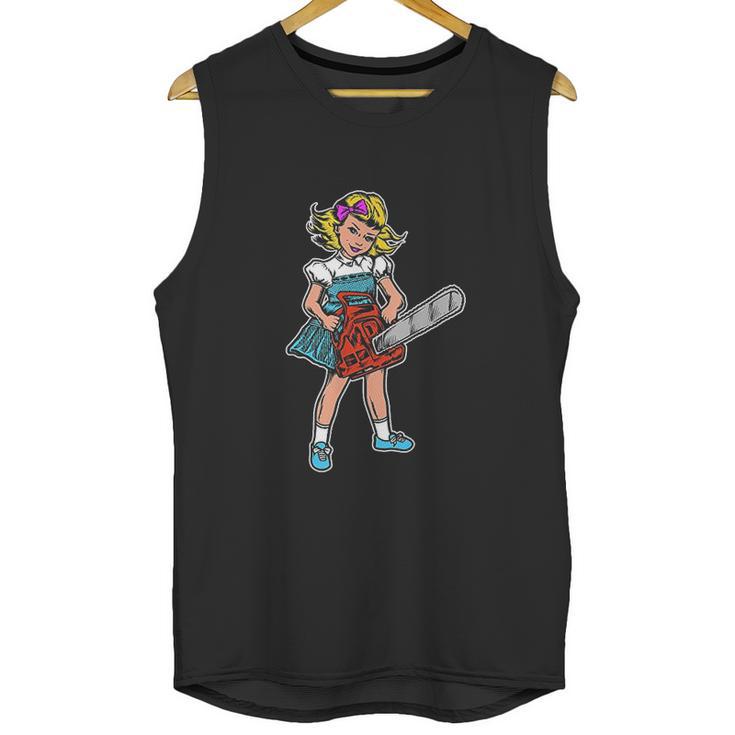 Chainsaw Girl Goth Punk Emo Retro Vintage Unisex Tank Top